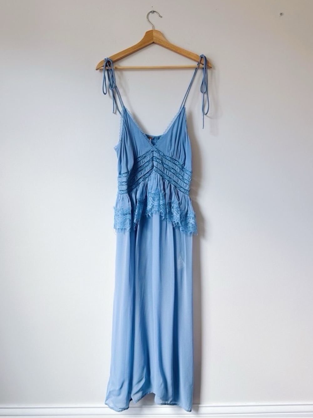Free People Intimately x Revolve Kiki Slip in Chambray Blue - Picture 4 of 10